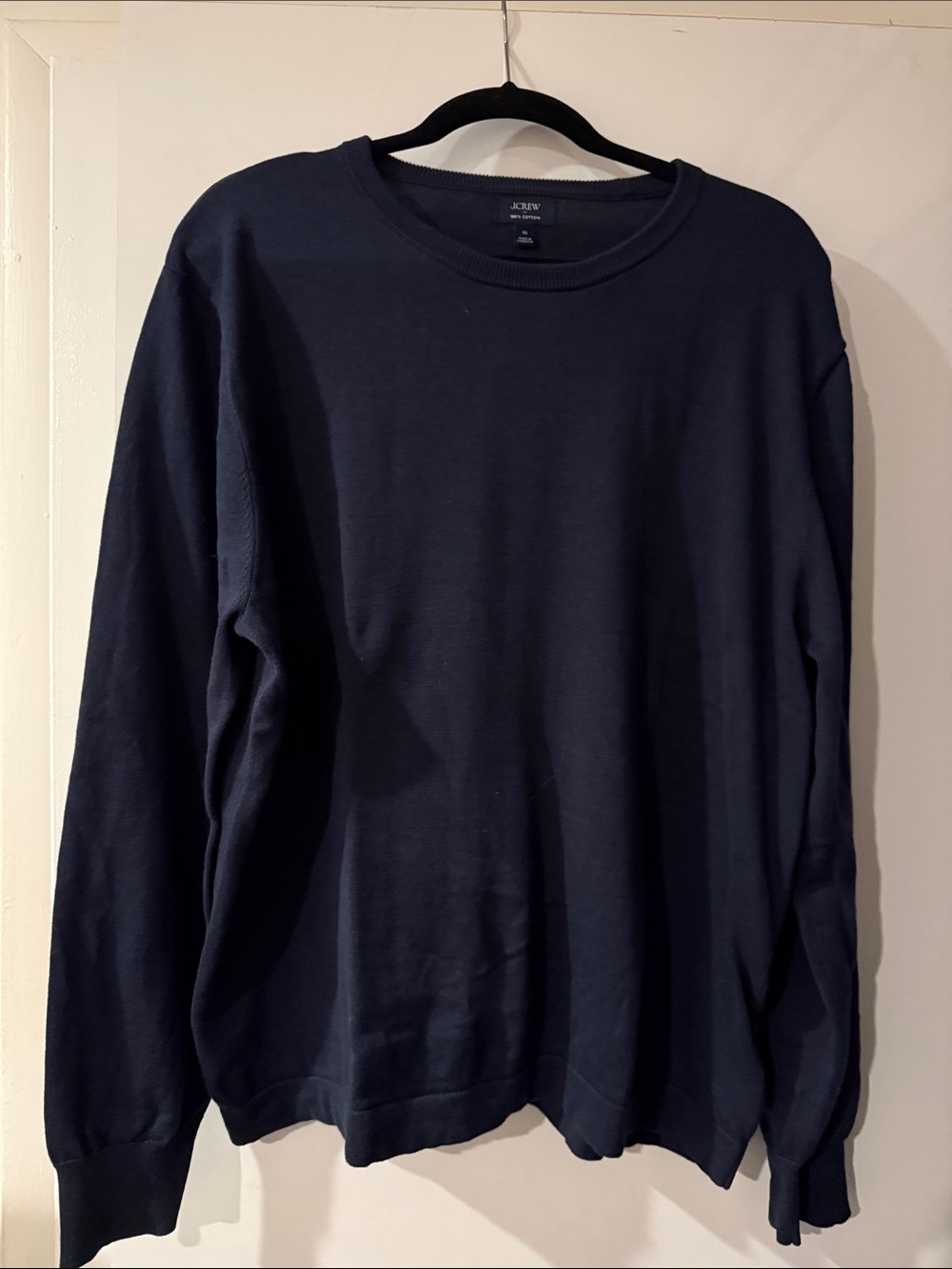 J. Crew Men's Navy Blue Crewneck Sweater